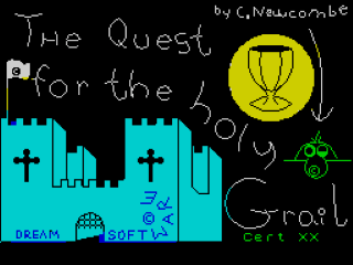 The Quest title screen for ZX Spectrum